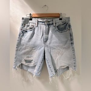 PISTOLA LA Distressed Jean 90’s Kelly Skater Shorts
